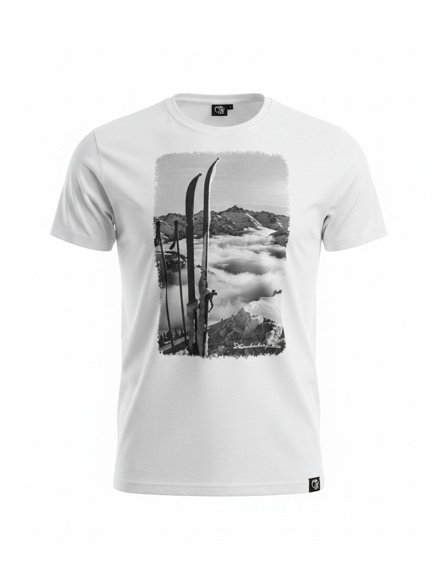 T-Shirt Herren Blick zum Hochv