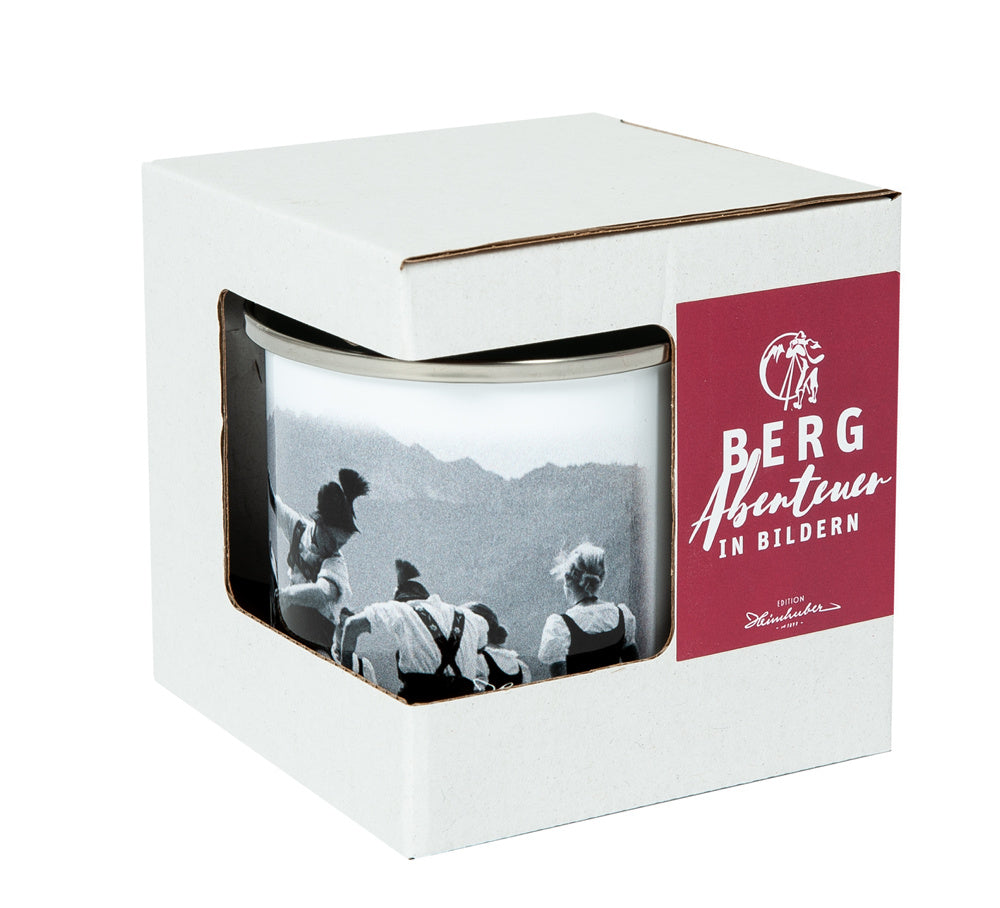 Edition Heimhuber Emaille-Tasse – Schuhplattler
