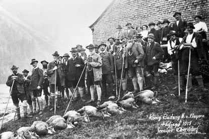 König Ludwig III bei der Jagd