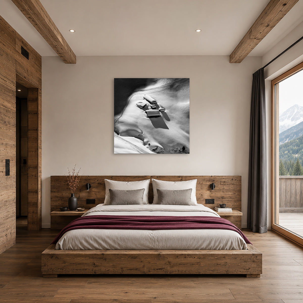 Verschneite Alpen