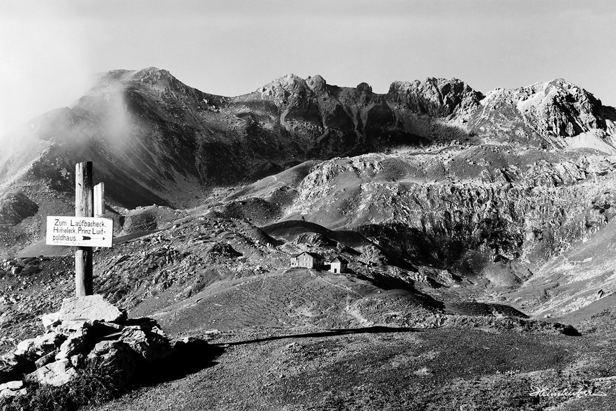 Wegweiser am Nebelhorn