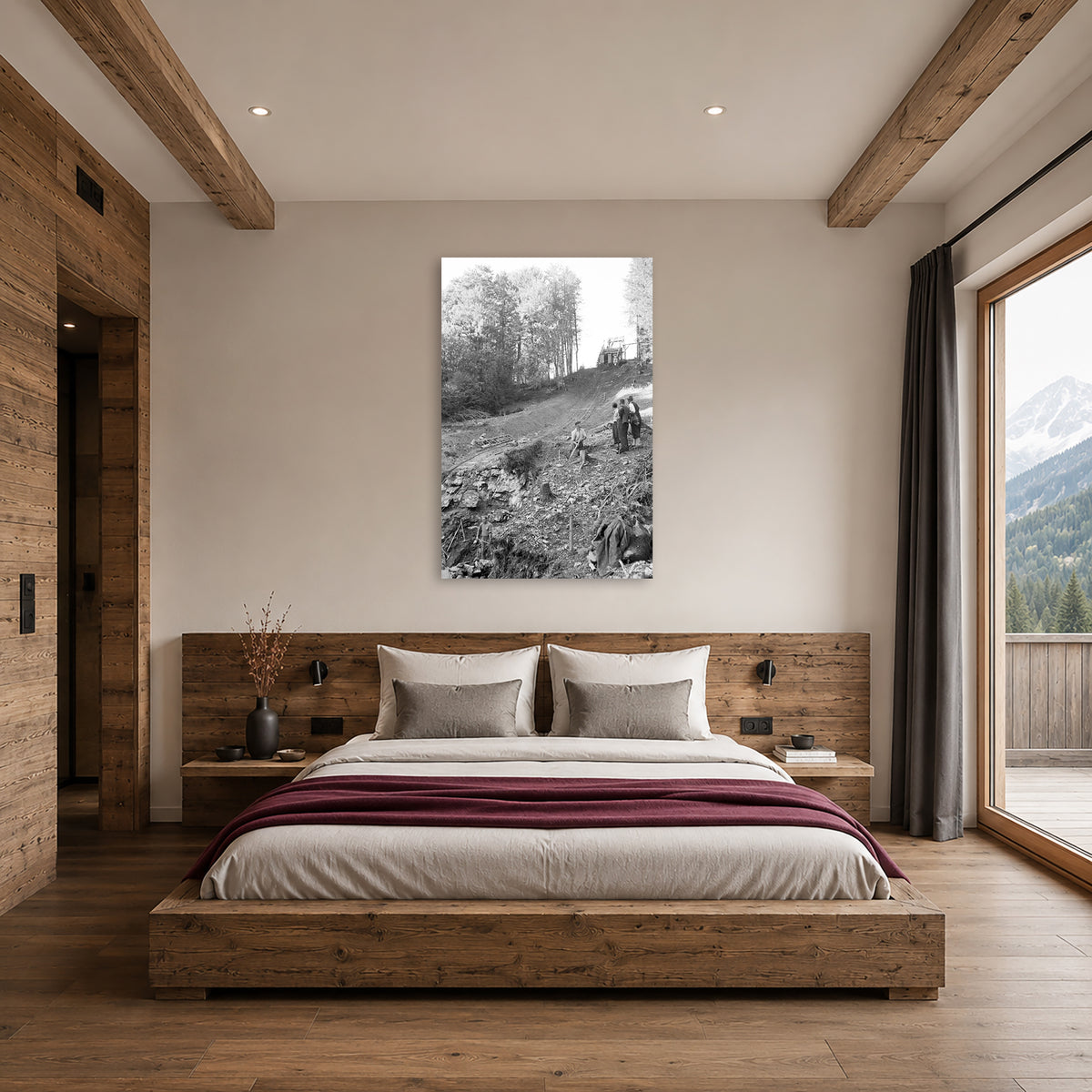 Bau des Anlaufturms der Skiflugschanze Oberstdorf