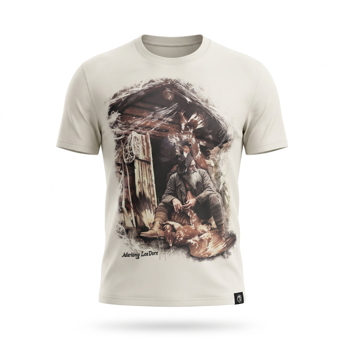 Herren Trachten T-Shirt „Adlerkönig Leo Dorn“ – Bio-Baumwolle