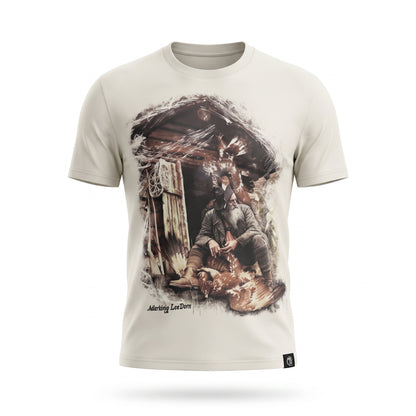 Herren Trachten T-Shirt „Adlerkönig Leo Dorn“ – Bio-Baumwolle