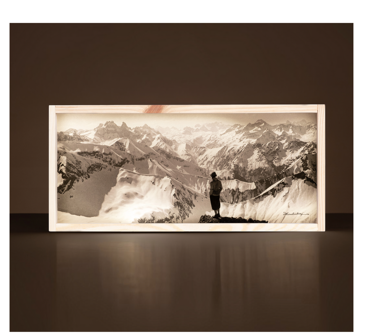 Edition Heimhuber Leuchtbox – Der Bergblick