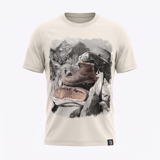 Herren Trachten T-Shirt „Bergschuhe“ – Bio-Baumwolle