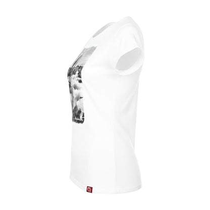 T-Shirt Damen Blick zum Hochvo