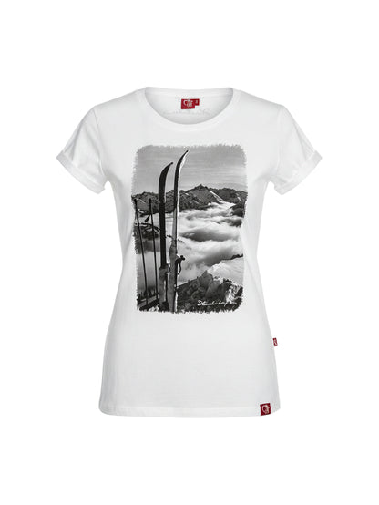 T-Shirt Damen Blick zum Hochvo