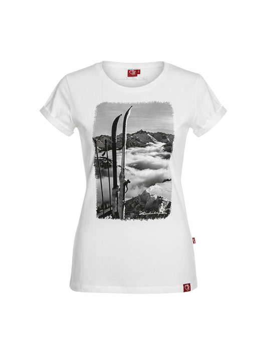 T-Shirt Damen Blick zum Hochvo
