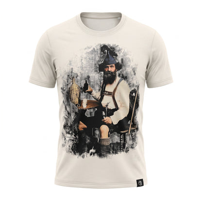 Herren Trachten T-Shirt „Enzian-Brenner“ – Bio-Baumwolle