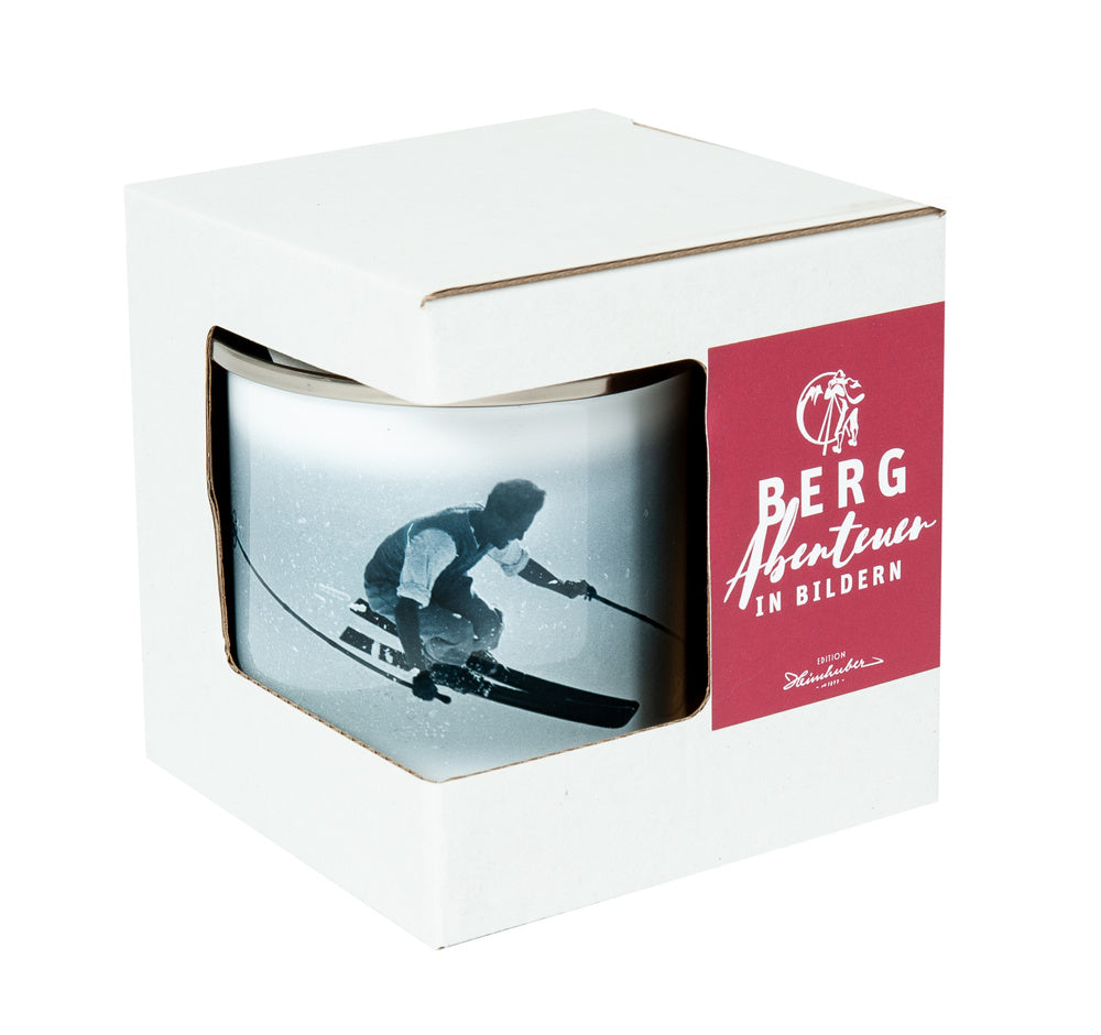 Edition Heimhuber Emaille-Tasse – Geländespringer