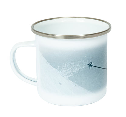 Edition Heimhuber Emaille-Tasse – Geländespringer