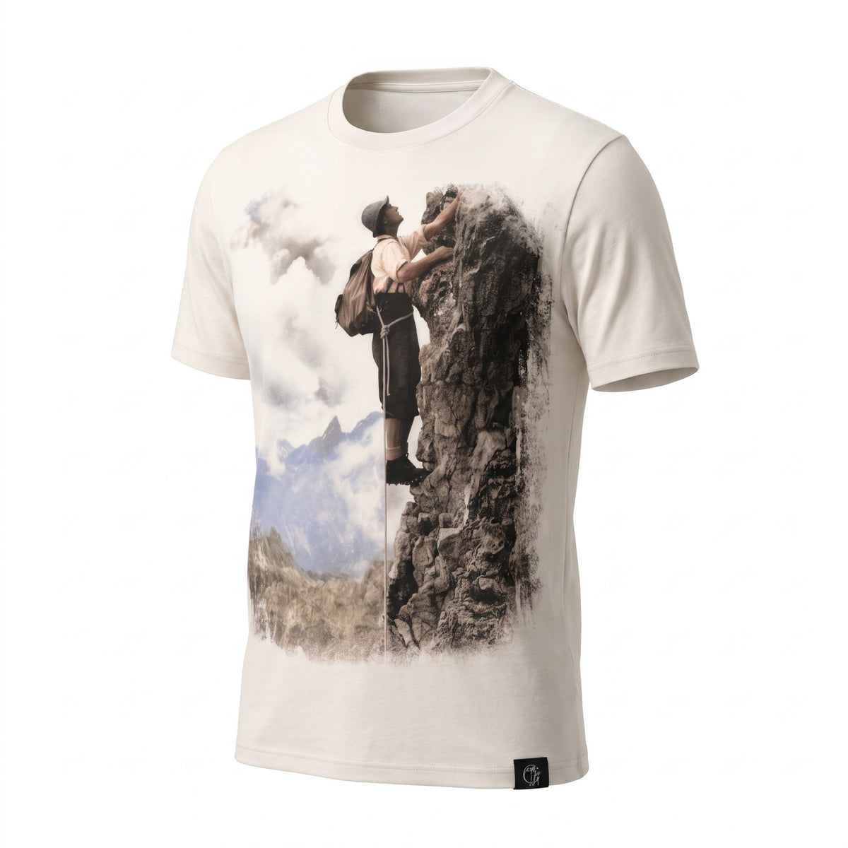 Herren Trachten T-Shirt „Bergsteiger“ – Bio-Baumwolle