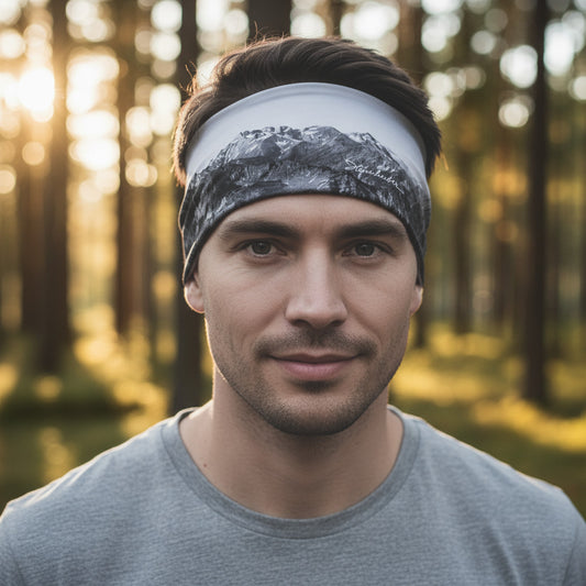 Edition Heimhuber Performance Stirnband – Alpenpanorama