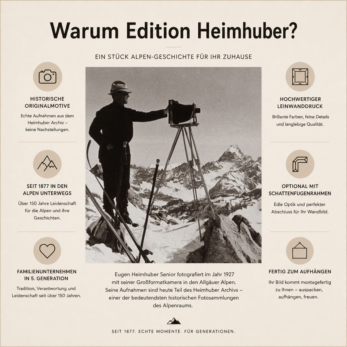 Warum Edition Heimhuber – historische Fotografie und hochwertige Wandbilder seit 1877