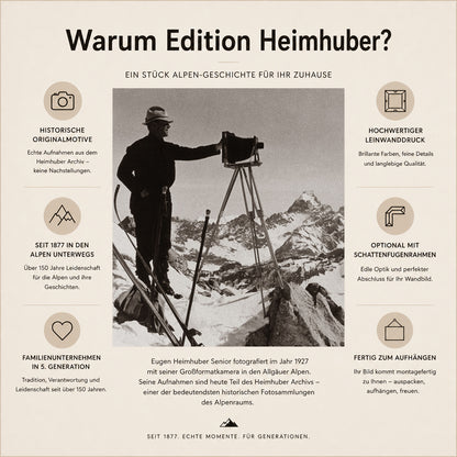 Warum Edition Heimhuber – historische Fotografie und hochwertige Wandbilder seit 1877