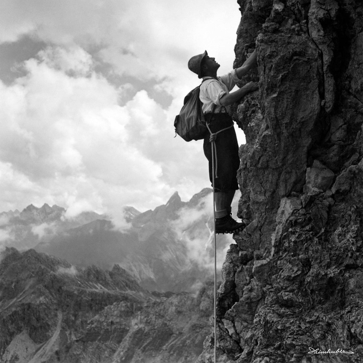 Kletterer am Schafalpkopf