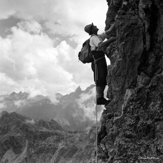 Kletterer am Schafalpkopf