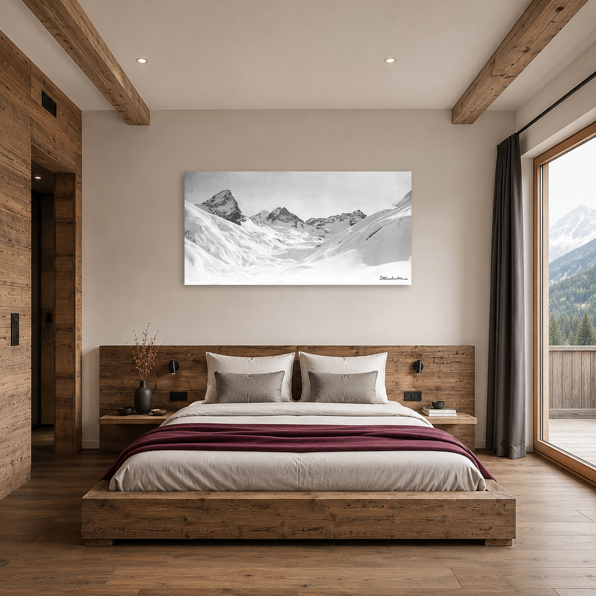 Roggspitze im Winter