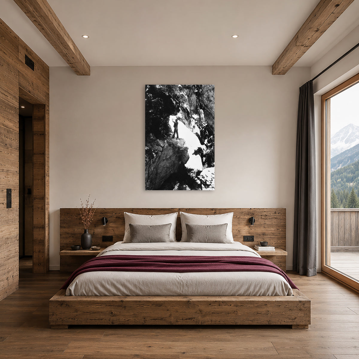 Arbeiter in der Breitachklamm