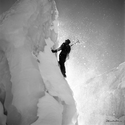 Eiskletterer an der Wildspitze