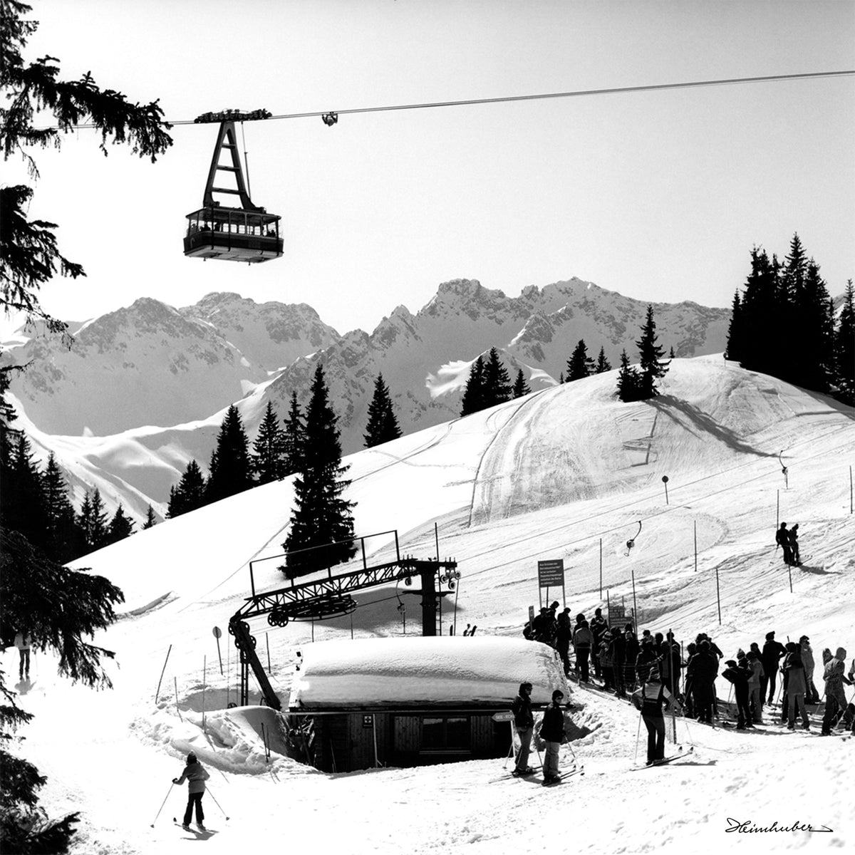 Skifahrer am Fellhorn