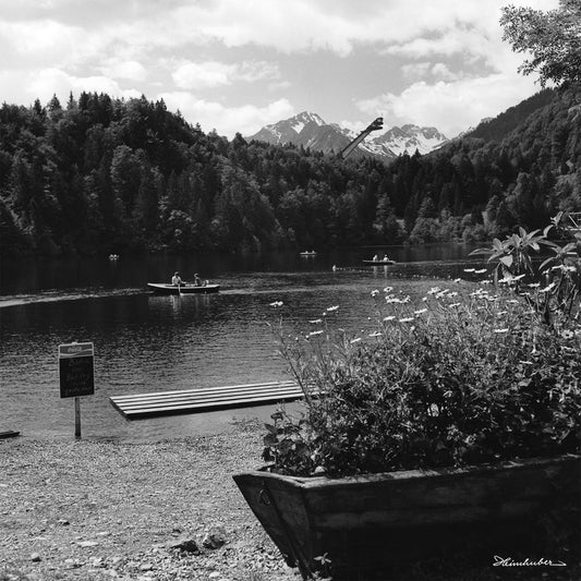 Freibergsee mit Skiflugschanze