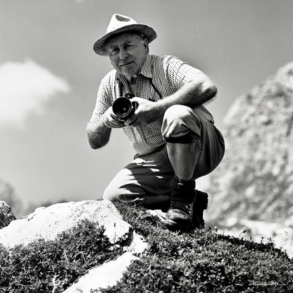 Fritz Heimhuber mit Hasselblad