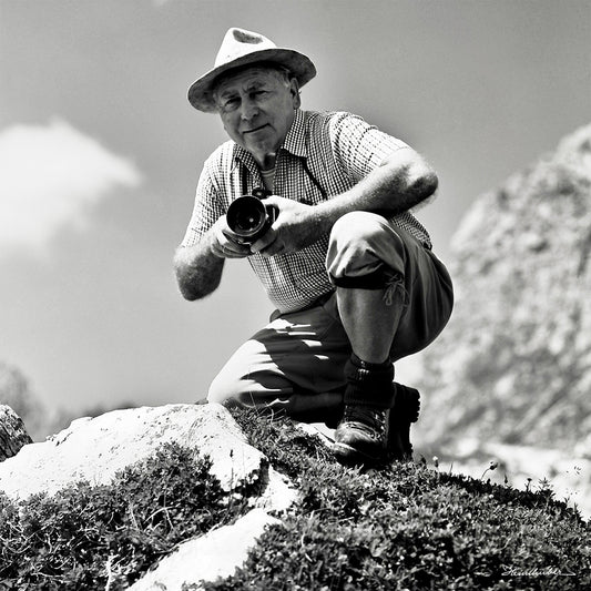 Fritz Heimhuber mit Hasselblad