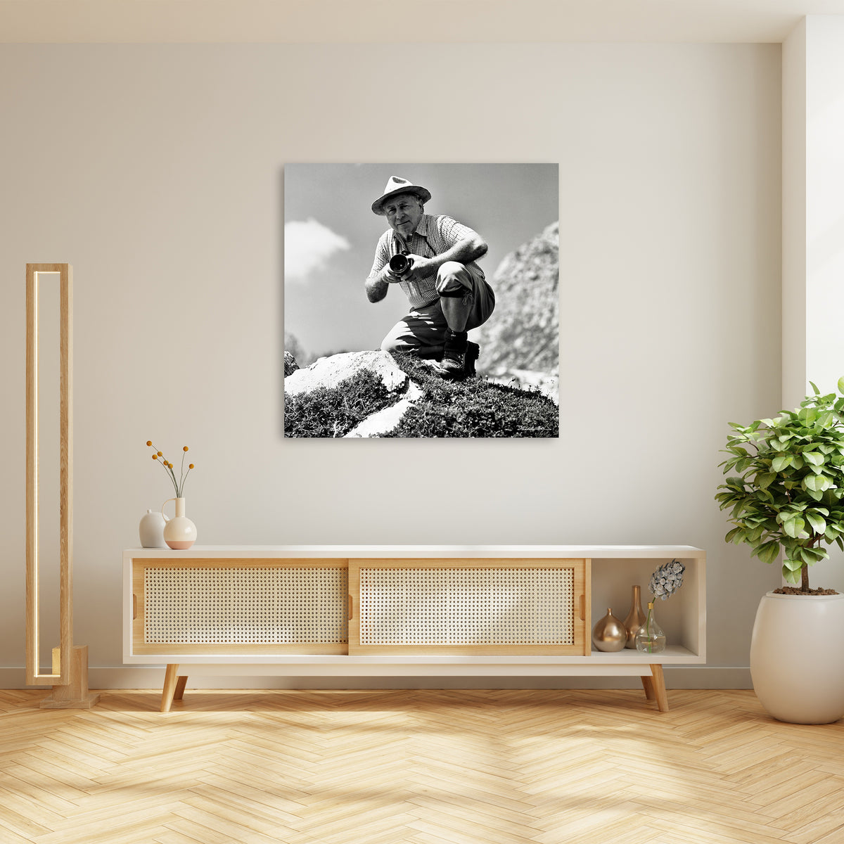 Fritz Heimhuber mit Hasselblad