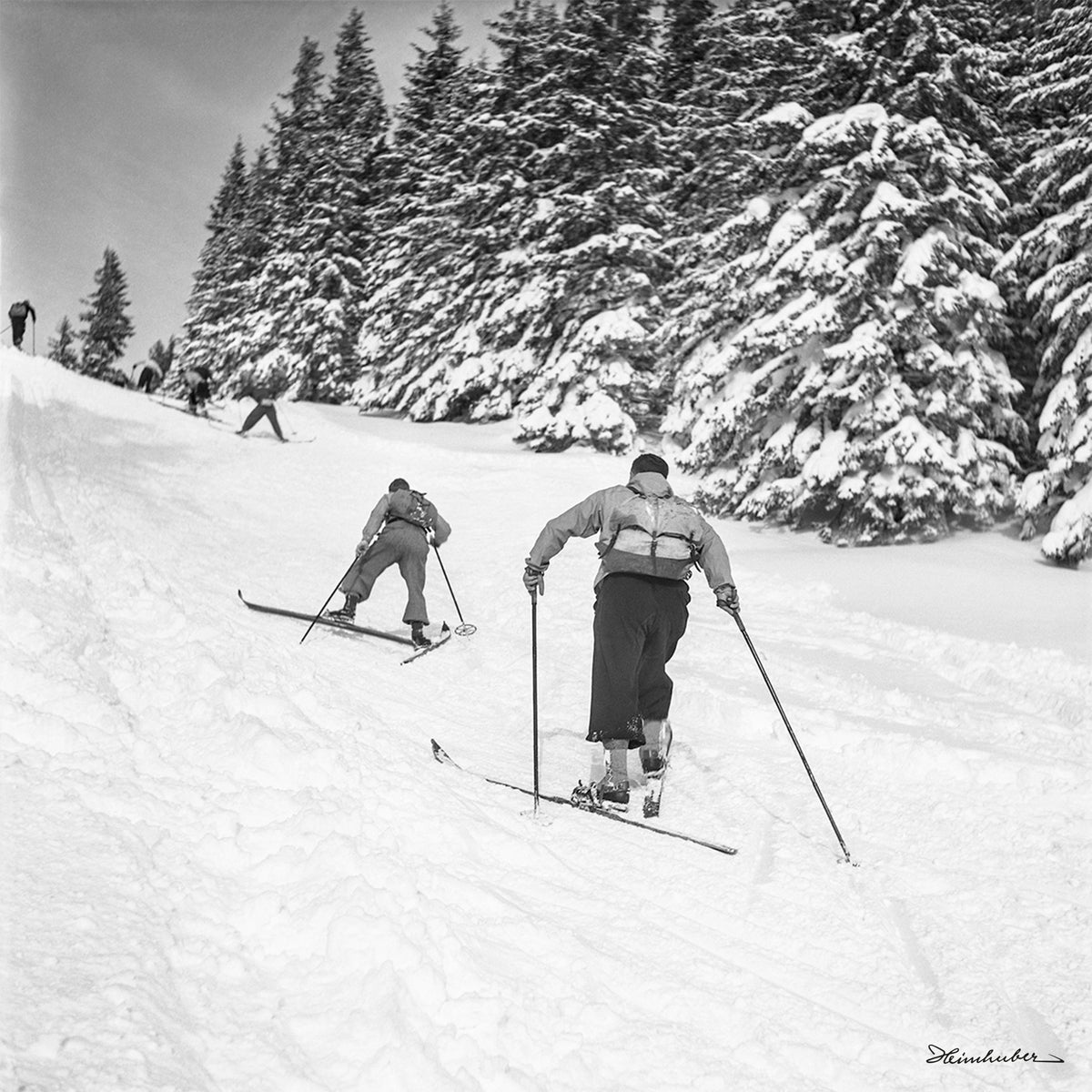 Aufstieg im Diagonalschritt