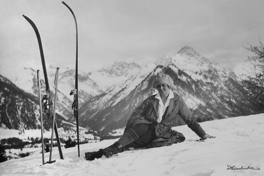 Madame im Schnee