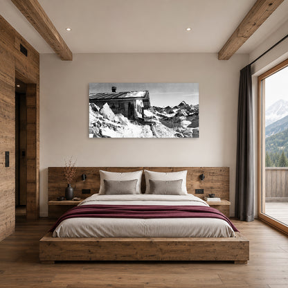 Nebelhorn Gipfelhütte mit Hochvogel
