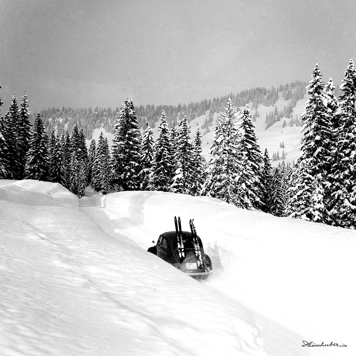 Mit dem Käfer zum Skifahren