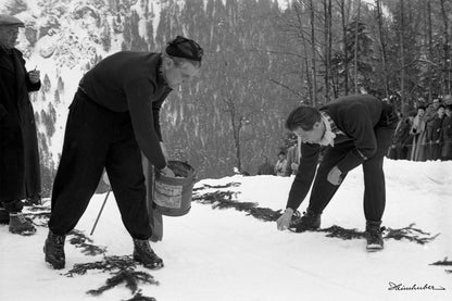 Präparierung der Skiflugschanze