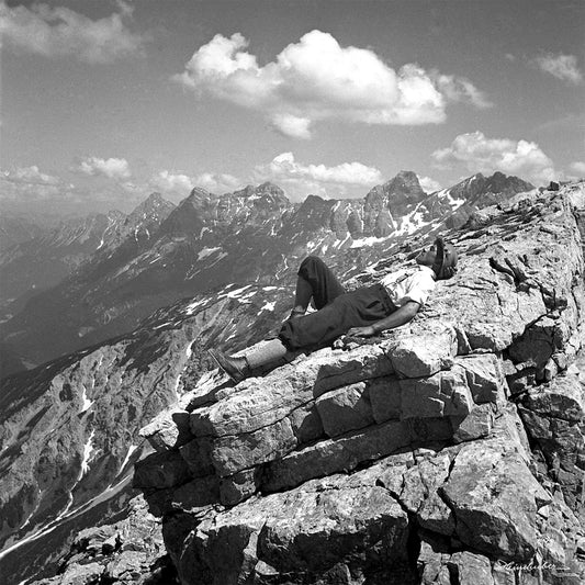 Rast an der Jochspitze