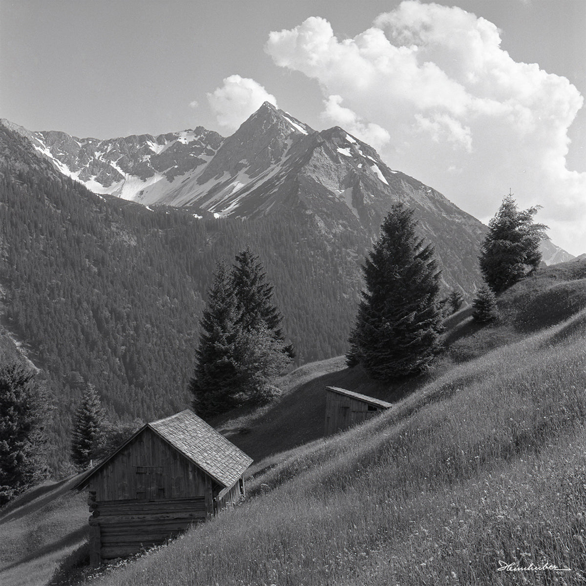 Rotspitze mit Hornwiesen und Stadel
