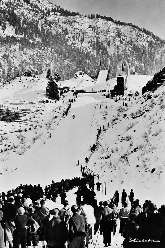 Springen an der Schattenbergschanze