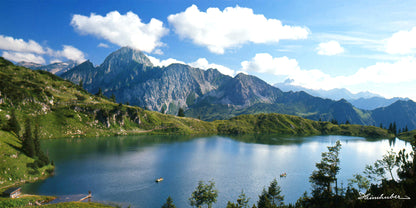 Ruderboote auf dem Seealpsee