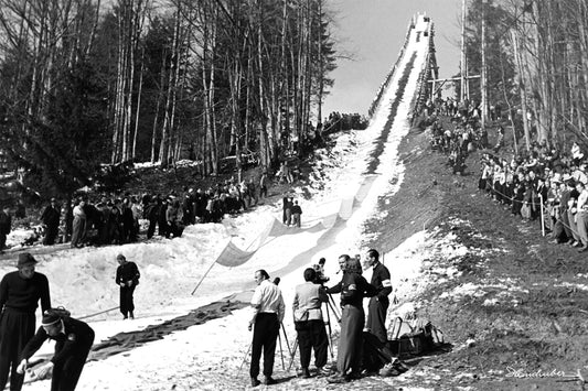 Vorbereitungen an der Schanze 1950