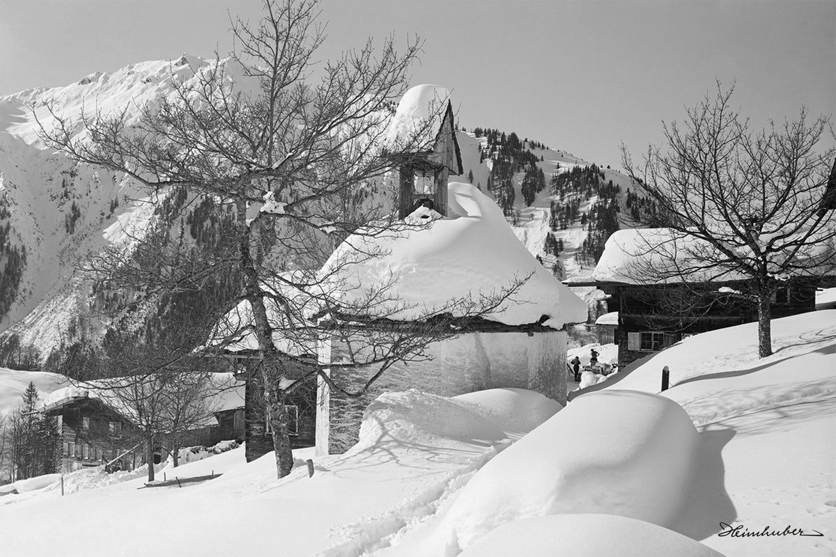 Gerstruben Kapelle im Winter