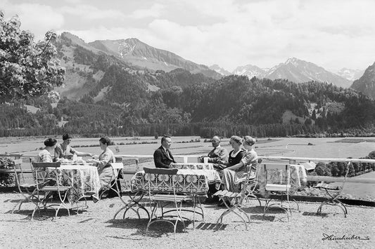 Kaffee mit Bergblick