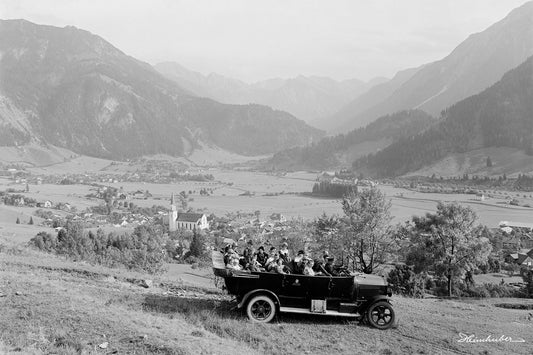 Postbus vor Hindelang, 1926