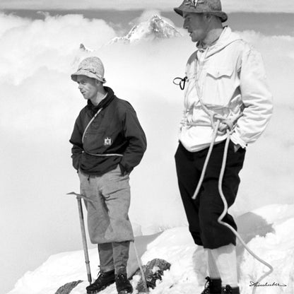Bergsteiger im Schnee