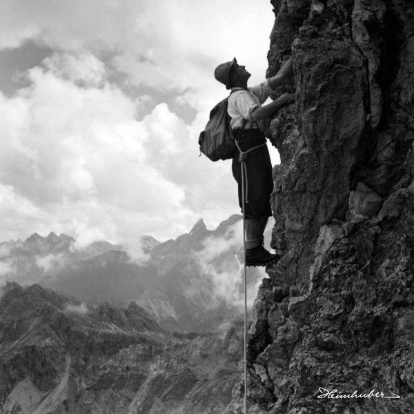 Kletterer am Schafalpkopf